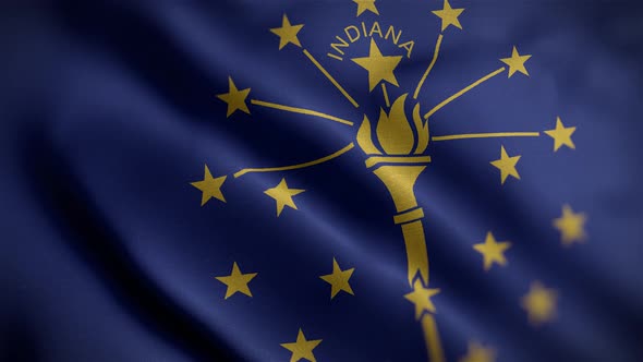 Indiana State Flag Angle