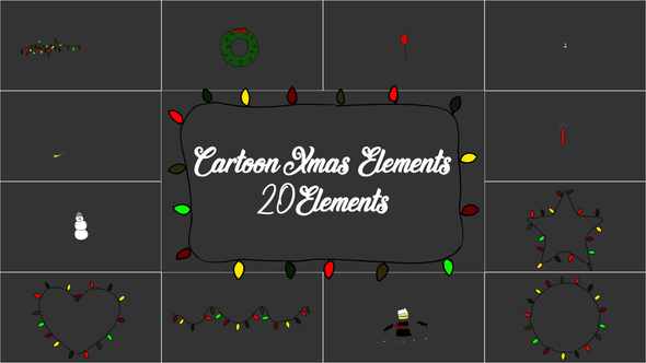 Cartoon Xmas Elements