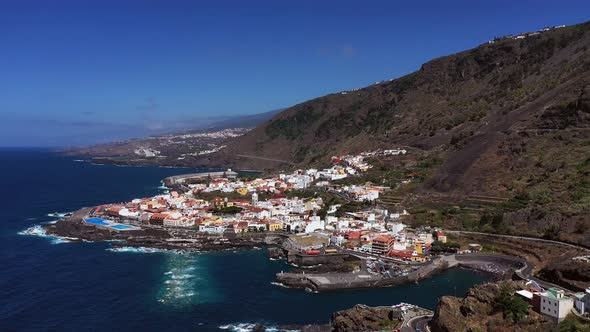 View From the Height of the City of Garachico in the Canary Islands