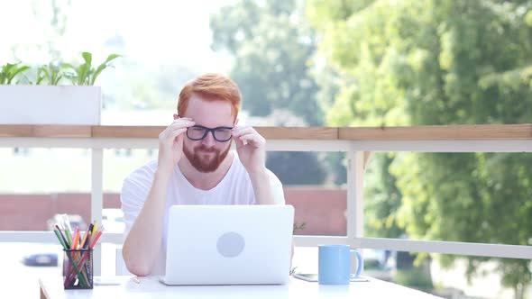 Failure of Project, Loss Gesture, Sitting in Balcony Outdoor alt