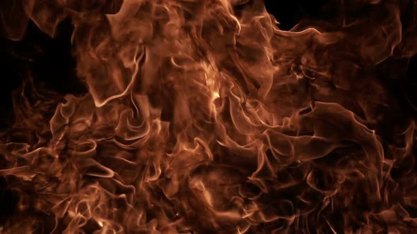 Fire on a Black Background alt