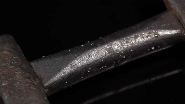 Ancient Viking Sword Silver Plated Handle alt