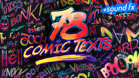 Arcade Comic Texts FX Pack
