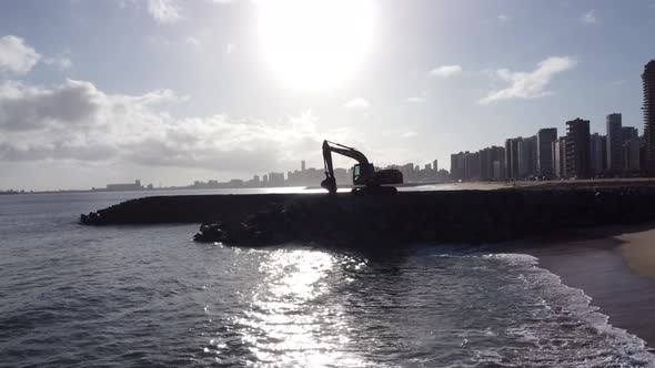 Trator à beira mar alt