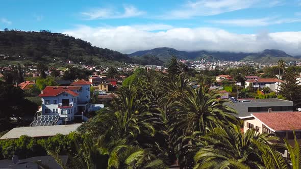 View From the Height on Townscape San Cristobal De La Laguna Tenerife Canary Islands Spain alt