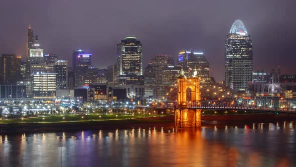 Cincinnati, Ohio, USA Downtown Skyline alt