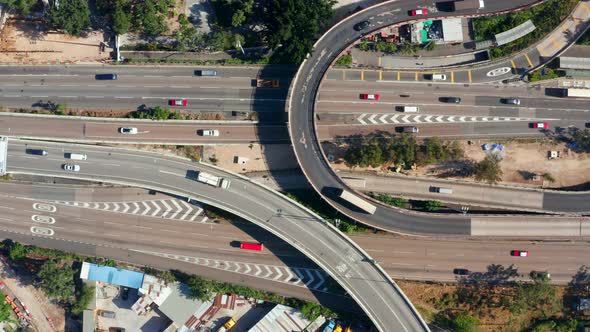 Top down view of Hong Kong traffic alt