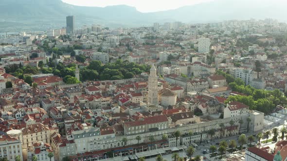 Aerial View Split Croatia alt