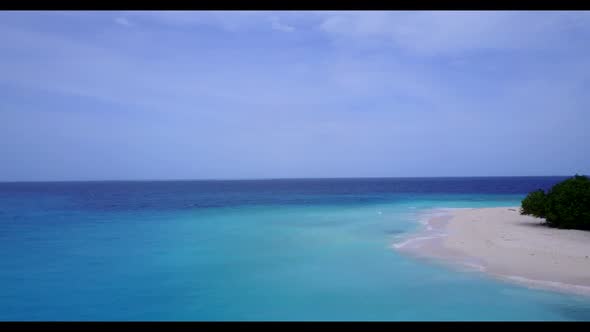 Aerial view sky of marine resort beach time by blue ocean with white sandy background of a picnic ne alt