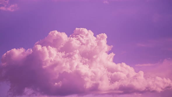 Pink Magenta Fluffy Clouds Cloud Sky Moving In Cloudy Sky alt