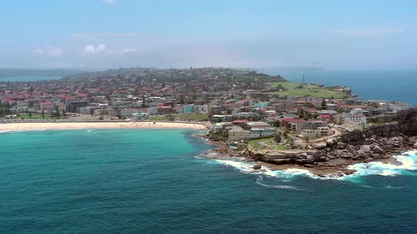 Bondi Beach a Famous Surfing Spot Close to Sydney From the Air alt