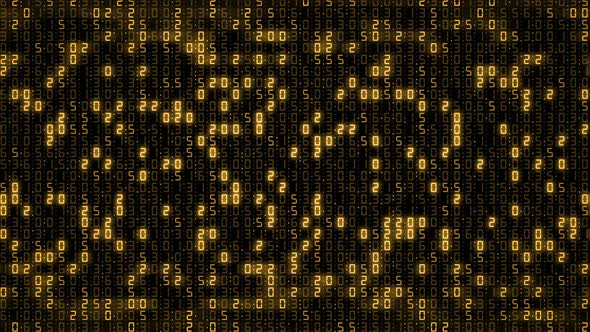 Hexadecimal big data digital code running through black