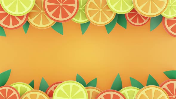Colorful background with juicy fruits