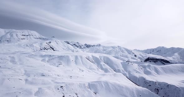Alamkuh mountain the second highest peak after Damavand in Iran in Winter season covered by snow in alt