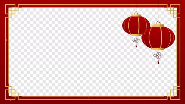 Looping Chinese Oriental Frame in 4K