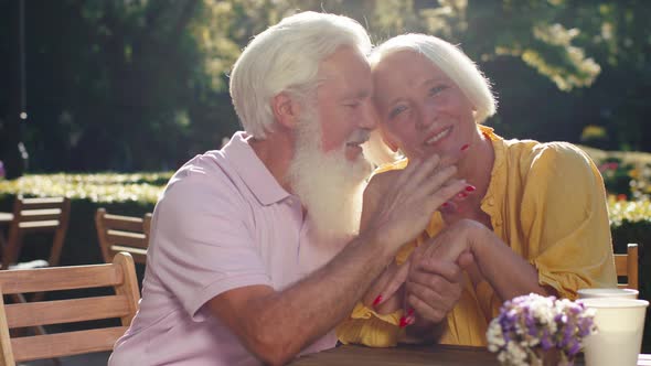 Lovely Couple Old Looking Very Charismatic Closeup alt