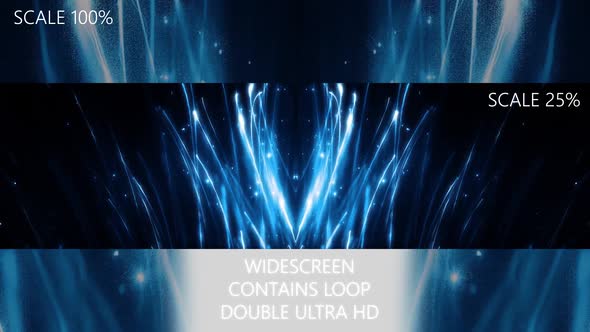 Rising Blue Light Streaks Particles alt