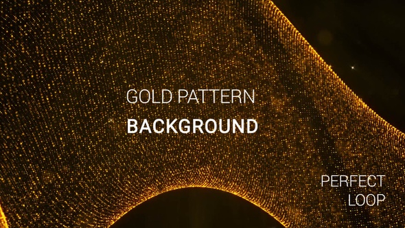 Gold PAttern Particles Background