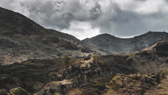 Time Lapse Over Mountains