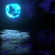 Looped Animation of the Night Ocean with Moon Reflection - VideoHive Item for Sale