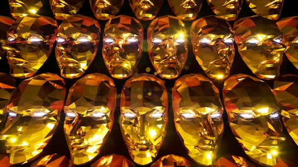 Gold Mask Background 4k