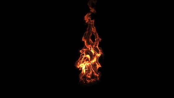 Fire For Vfx  Effects On A Black Background