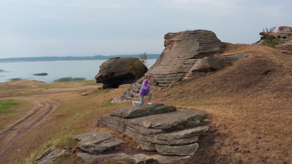 A Girl Does Sports on the Lake Shore alt