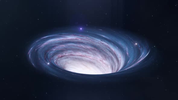 Orbiting a Wormhole in Space