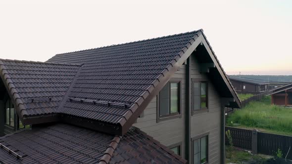 A Closeup at the Cottage House a View From Above at the Cottage Village Areas and Infrastructure alt