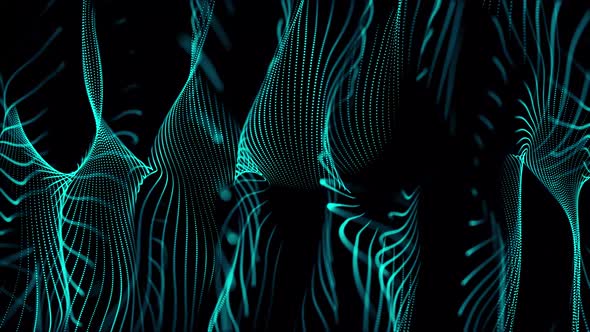 Particle wave background animation. Vd 1658 alt