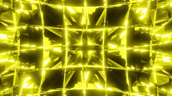 Gold yellow VJ LOOP glowing spark background