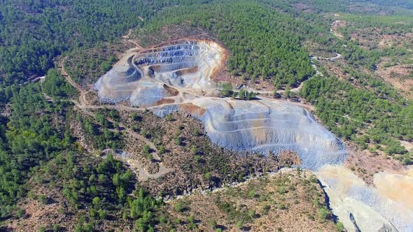 Open Pit Mining Cascading Aerial Views 02