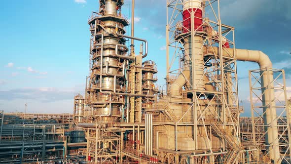 Metal Constructions of the Oil Refinery Factory alt