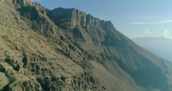 Diyarbakir Mountains And Village Aerial View alt