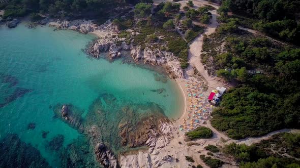 Beautiful beach in Sithonia, Greece