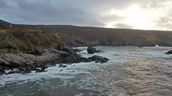 The Amazing Coastline at Port Between Ardara and Glencolumbkille in County Donegal - Ireland alt