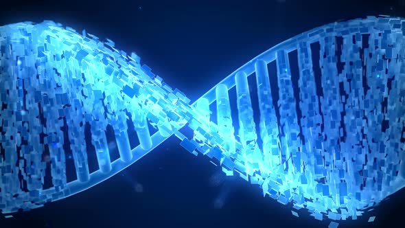 Futuristic DNA Strand
