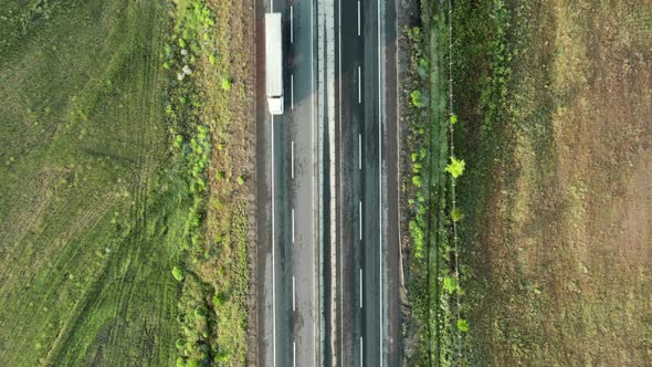 Bird eye road view