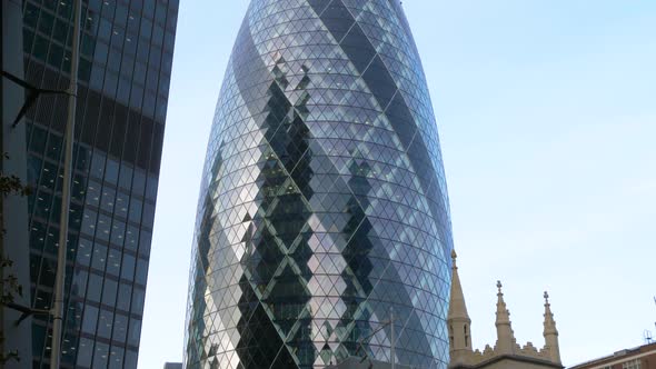Gherkin Office Building In The City Of London
