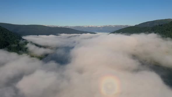 Beautiful Nature Norway over the Clouds alt