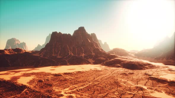 Desert Buttes with Blue Sky in Utah alt