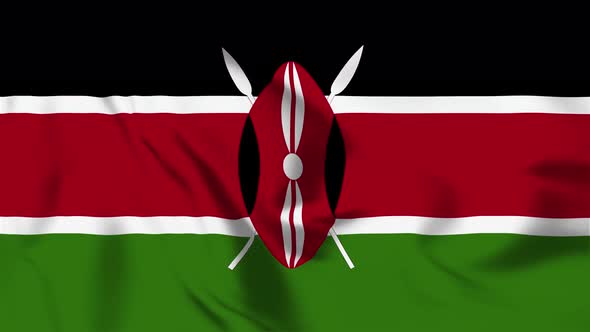 4K Kenya Flag - Loopable alt