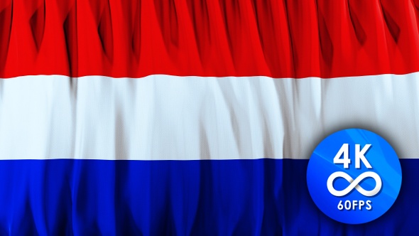 Flag loop NETHERLANDS |4K| 60fps