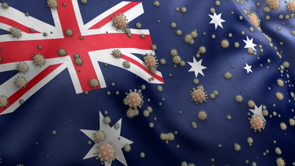 Covid Australia Flag / Corona Australia Flag alt