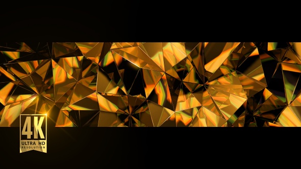 Gold Crystal Background