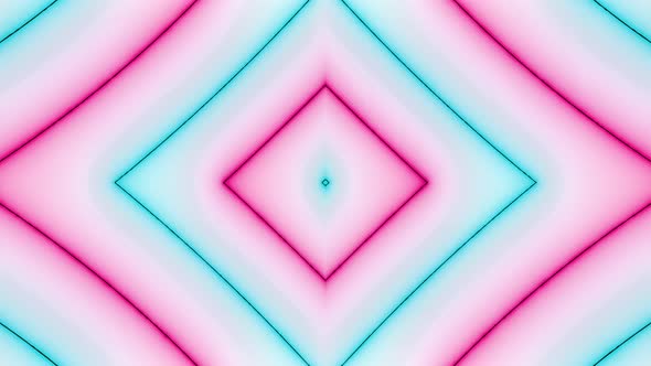 Cyan Pink Color Square Zoom In Background Animation