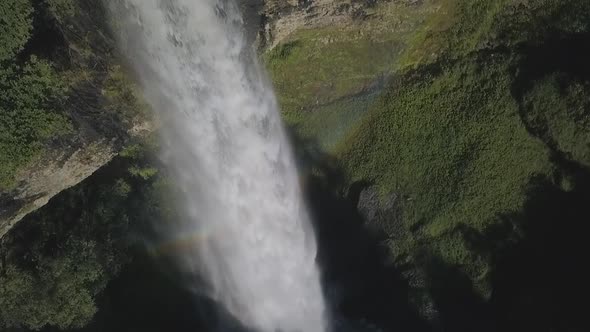 Waterfall stream in New Zealand