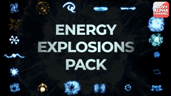 Simple Energy Explosions Pack | Motion Graphics