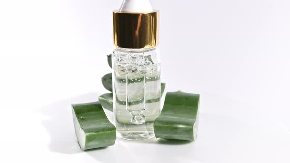 Motion Rotation of Aloe Vera Sliced Slices alt