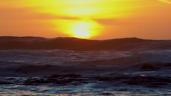 Waves On Sunset